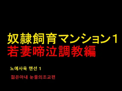 Dorei Shiiku Mansion 1 Wakazuma Teikyuu Choukyou Hen | 노예사육 맨션 1 젊은아내 눈물의조교편