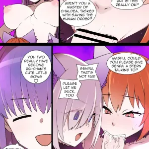 FGO Brainwashing Singularity Gudako & Mashu Bimbofication