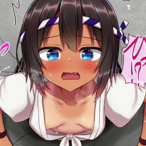 Kabe ni Hamatte Shimatta Omatsuri no Onnanoko ni...
